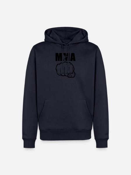 mma faust - Männer Premium Bio Hoodie - Navy