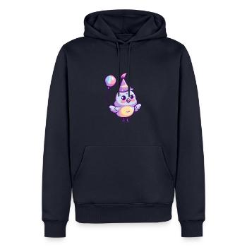 Colombe oiseau anniversaire bébé - Sweat à capuche Premium bio Homme - bleu marine - Devant - Nico (187cm)