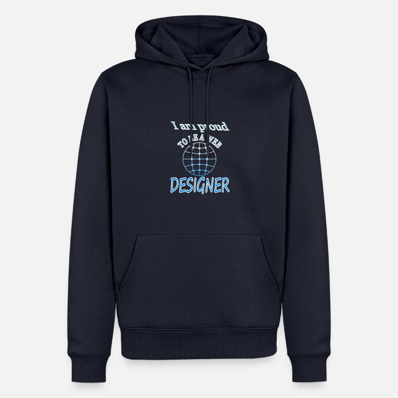 Web-designer Sofware Internet Website Geschenkidee - Männer Premium Bio Hoodie - Navy