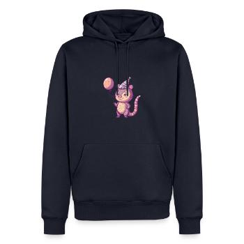 Armadillo Anniversaire Bande Dessinée - Sweat à capuche Premium bio Homme - bleu marine - Devant - Nico (187cm)