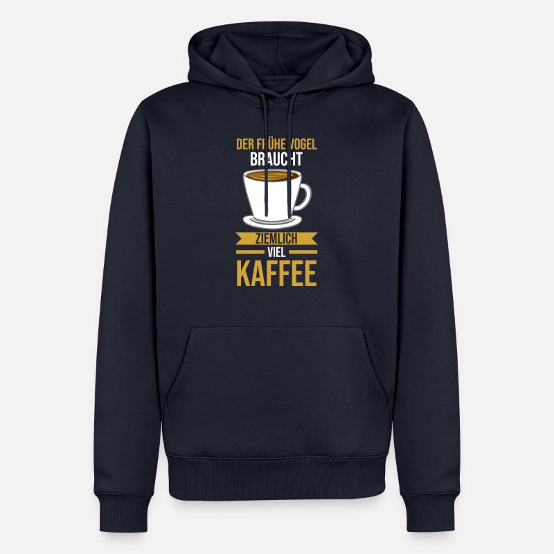 Kaffee Koffein Kaffee Trinker Geschenk - Männer Premium Bio Hoodie - Navy