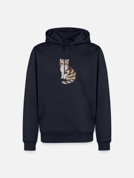 Süße Katze - Männer Premium Bio Hoodie - Navy