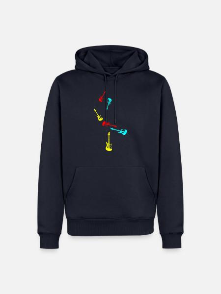 Gitarre Symbol - Männer Premium Bio Hoodie - Navy