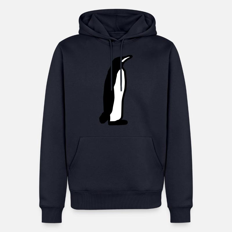 Pinguin Geschenk Geschenkidee - Männer Premium Bio Hoodie - Navy