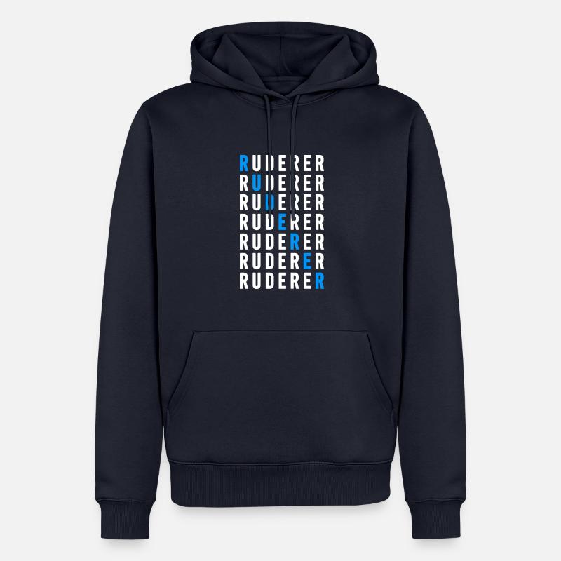 Ruderer - Männer Premium Bio Hoodie - Navy