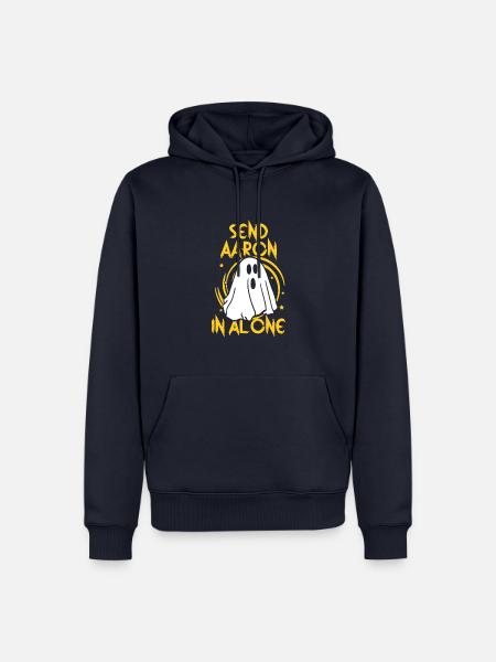 Send Aaron alone - Männer Premium Bio Hoodie - Navy