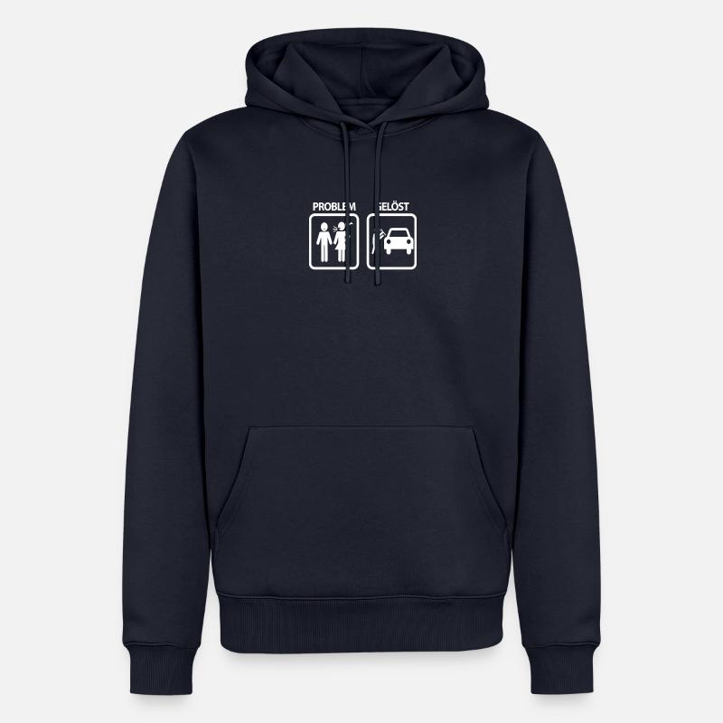 Problem gelöst - Männer Premium Bio Hoodie - Navy