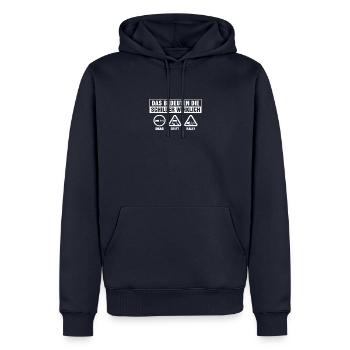 Das bedeutet schilder wirklich Drag Drift Rally - Männer Premium Bio Hoodie - Navy - Vorne - Nico (187cm)