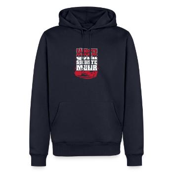 Fährste Quer siehste mehr - Männer Premium Bio Hoodie - Navy - Vorne - Nico (187cm)