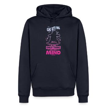 skateboard ours cool cadeau pour enfants - Sweat à capuche Premium bio Homme - bleu marine - Devant - Nico (187cm)