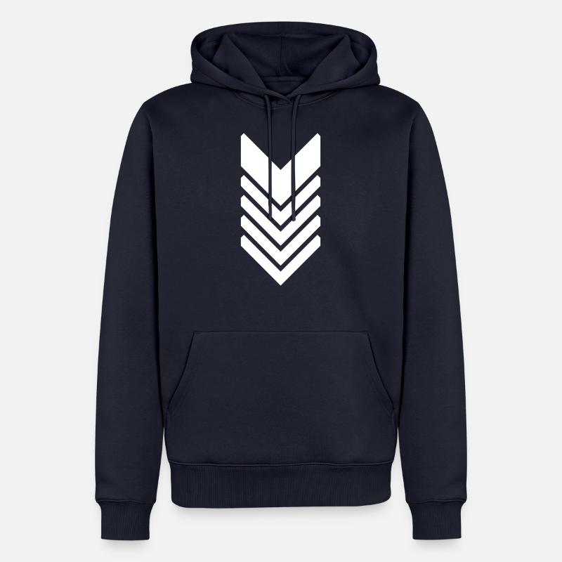 AceRank Echo - Männer Premium Bio Hoodie - Navy