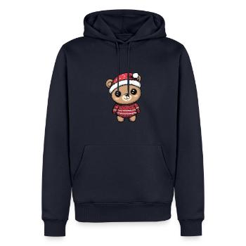 Bear Christmas Comic - Men’s Premium Organic Hoodie - navy - Front - Nico (187cm)