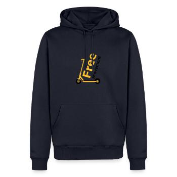 Freedom Scooter - Männer Premium Bio Hoodie - Navy - Vorne - Nico (187cm)