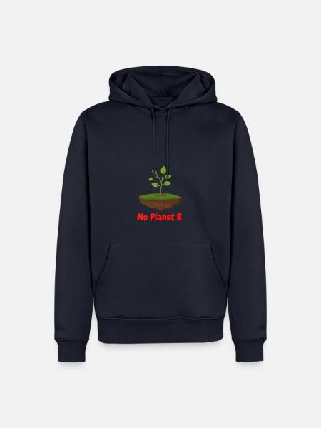 No Planet B - Sweat à capuche Premium bio Homme - bleu marine