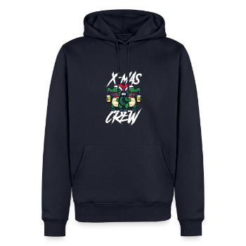 Christmas Crew Xmas Beer Alligator - Men’s Premium Organic Hoodie - navy - Front - Nico (187cm)