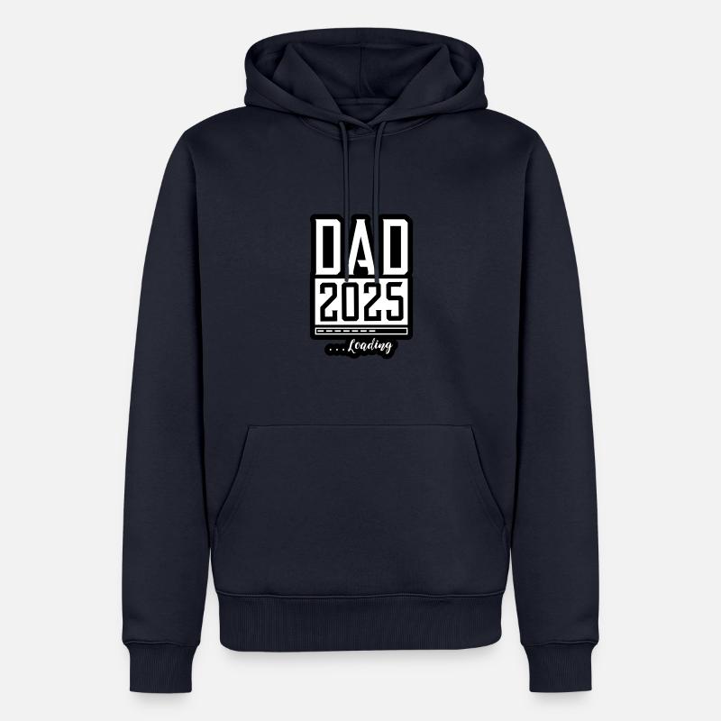 Dad 2025 Loading Papa - Männer Premium Bio Hoodie - Navy