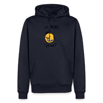 Schlechte Laune - Männer Premium Bio Hoodie - Navy - Vorne - Nico (187cm)
