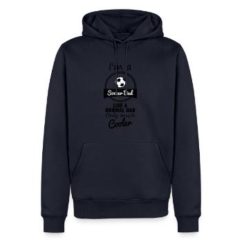 Soccer dad fussball football soccer papa daddy - Männer Premium Bio Hoodie - Navy - Vorne - Nico (187cm)