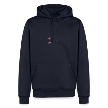 Altmodisches Schneidegerät - Männer Premium Bio Hoodie - Navy - Vorne - Nico (187cm)