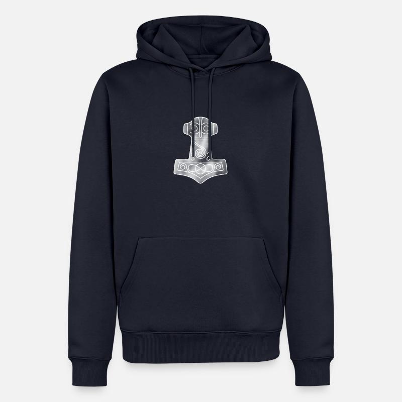 Marteau de Thorshammer - Sweat à capuche Premium bio Homme - bleu marine
