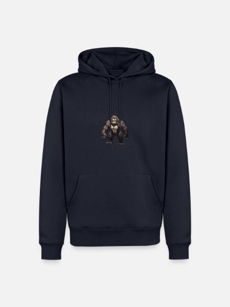 Gorilla Tier - Männer Premium Bio Hoodie - Navy