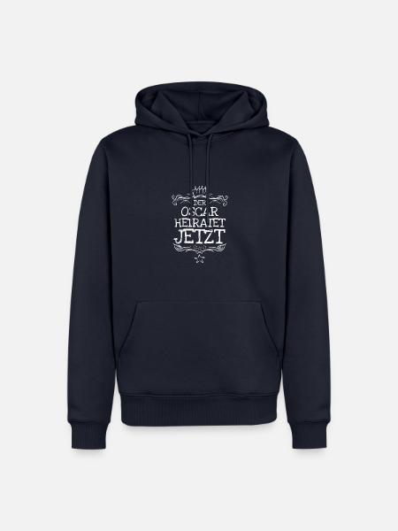 Oscar als Bachelor - Männer Premium Bio Hoodie - Navy