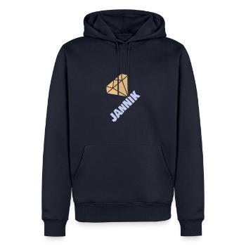 Jannik - Männer Premium Bio Hoodie - Navy - Vorne - Nico (187cm)