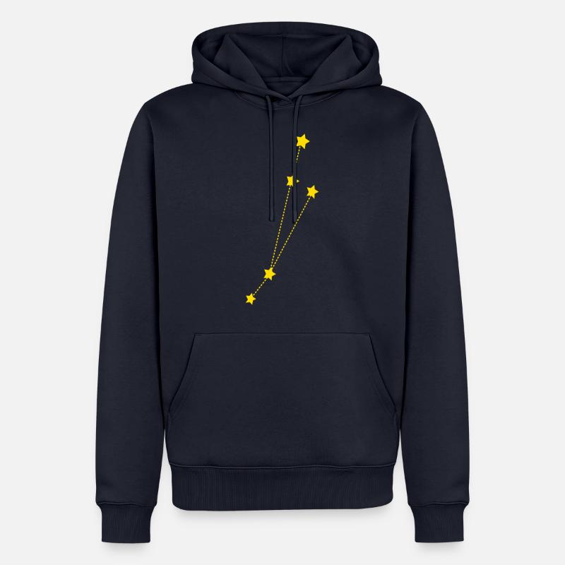Sternzeichen Widder - Männer Premium Bio Hoodie - Navy
