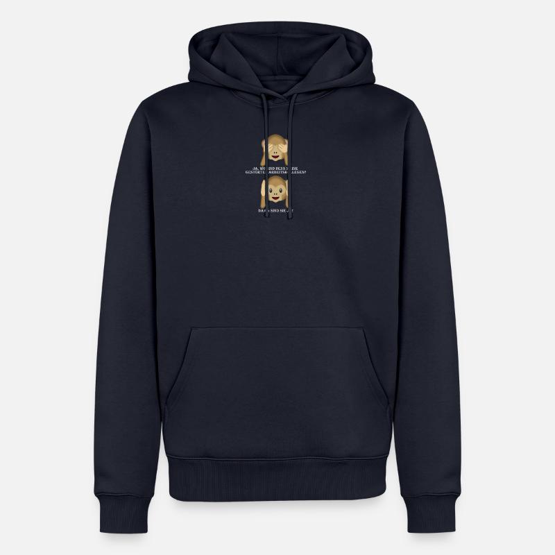 Où sont les collègues de travail dérangés ? - Sweat à capuche Premium bio Homme - bleu marine