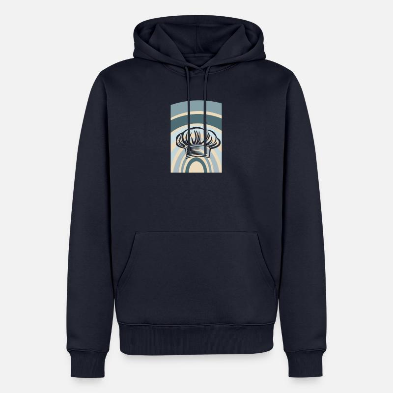 Cuisinier Chef étoilé - Sweat à capuche Premium bio Homme - bleu marine
