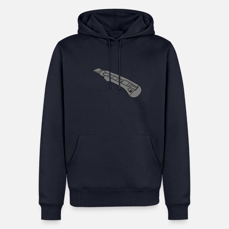 CUTTER Teppichmesser 2 - Männer Premium Bio Hoodie - Navy