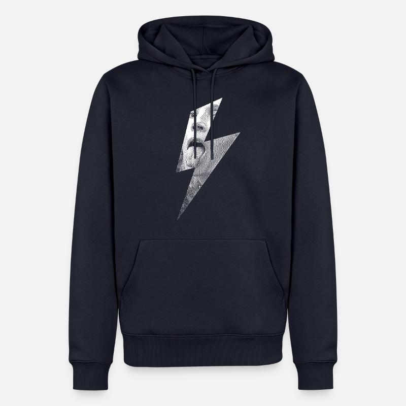Rebellen-Blitz-Lecken - Männer Premium Bio Hoodie - Navy