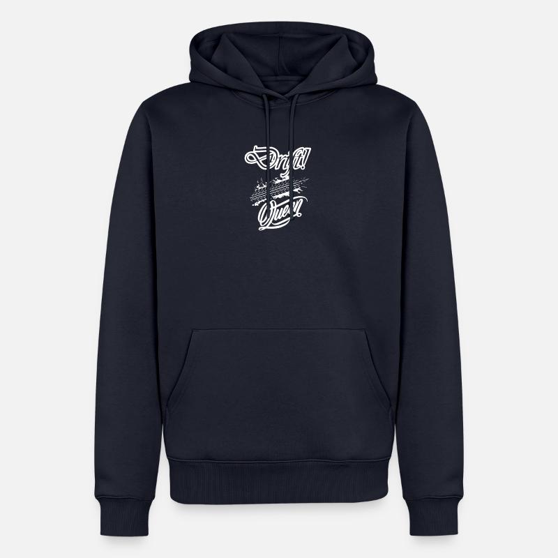Drift Queen blanc - Sweat à capuche Premium bio Homme - bleu marine