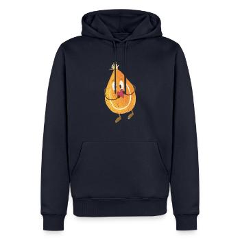Knubbel Nr. 1 - Männer Premium Bio Hoodie - Navy - Vorne - Nico (187cm)