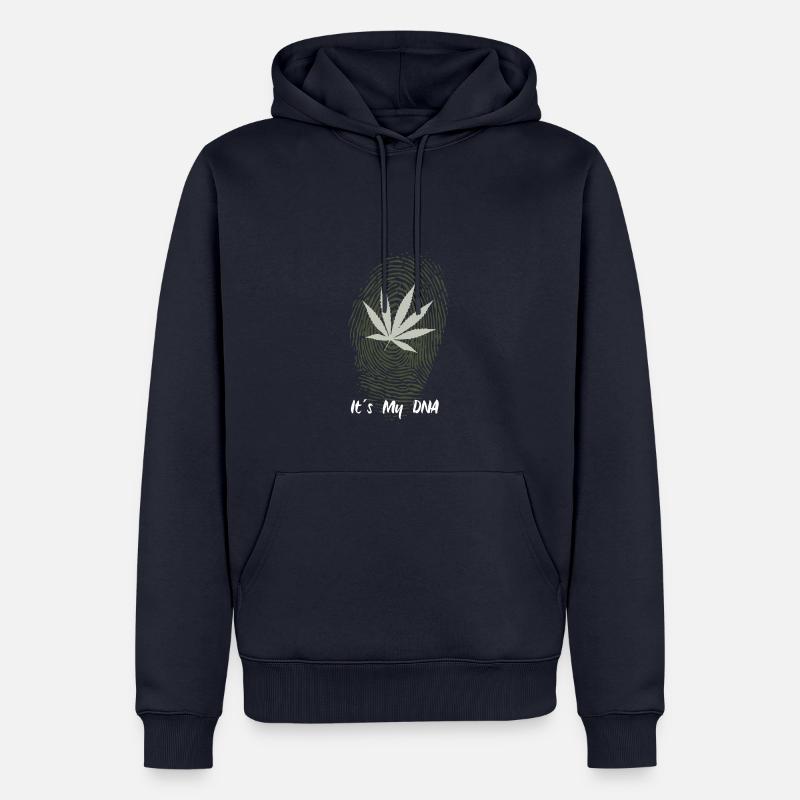 Hanf- C’est dans mon ADN - Sweat à capuche Premium bio Homme - bleu marine