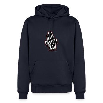 L’équipe de Gran Canaria - Sweat à capuche Premium bio Homme - bleu marine - Devant - Nico (187cm)