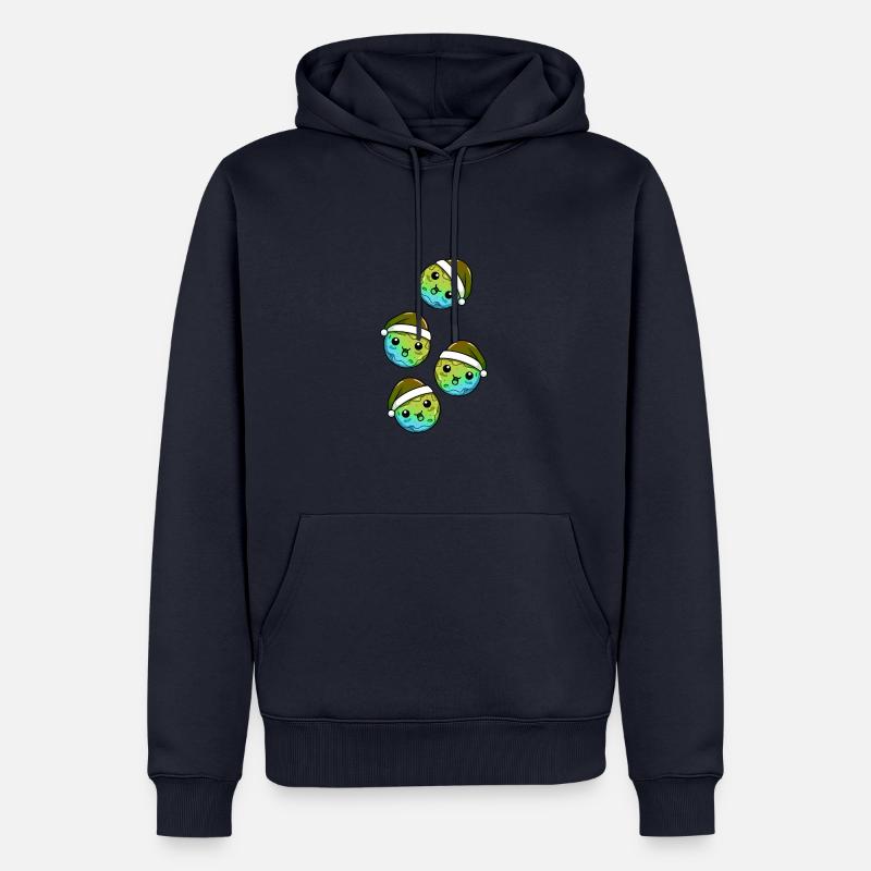 Biscuits Bande dessinée de Noël - Sweat à capuche Premium bio Homme - bleu marine