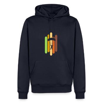 Parachuting Paragliding Parachuting - Men’s Premium Organic Hoodie - navy - Front - Nico (187cm)