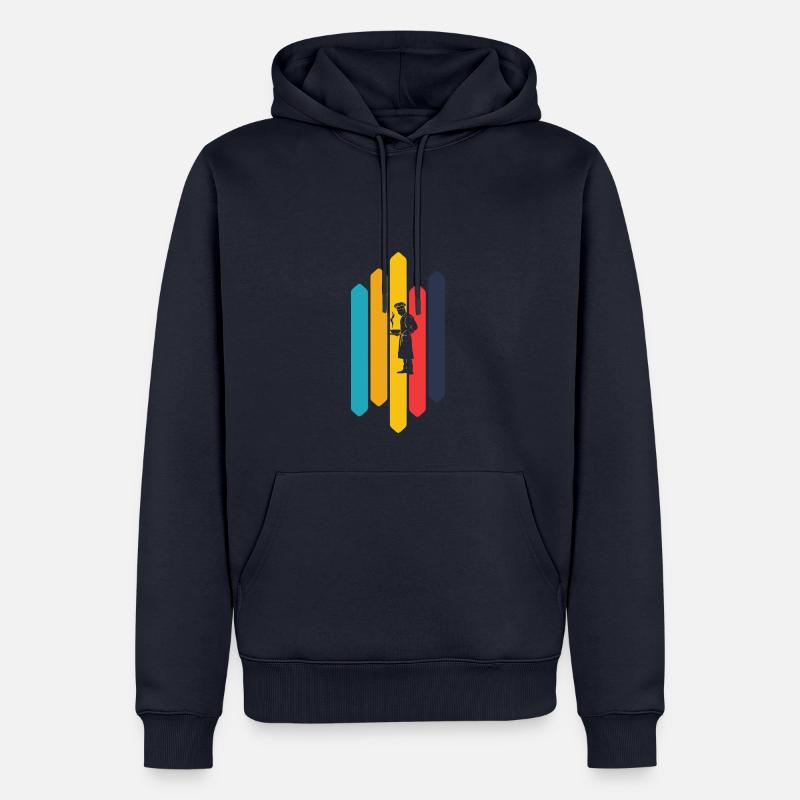 Cuisinier Hobby Chef - Sweat à capuche Premium bio Homme - bleu marine