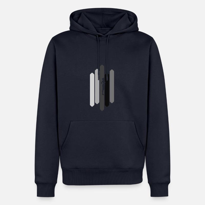 Hôtesse de l'air - Sweat à capuche Premium bio Homme - bleu marine