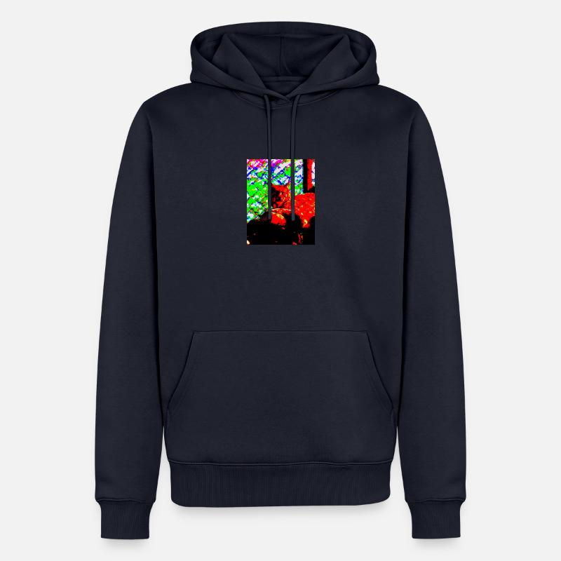 Luchs - Männer Premium Bio Hoodie - Navy