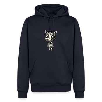 Zebra Halloween Comic Lustig - Männer Premium Bio Hoodie - Navy - Vorne - Nico (187cm)