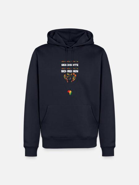 Geschichte schreiben - Männer Premium Bio Hoodie - Navy