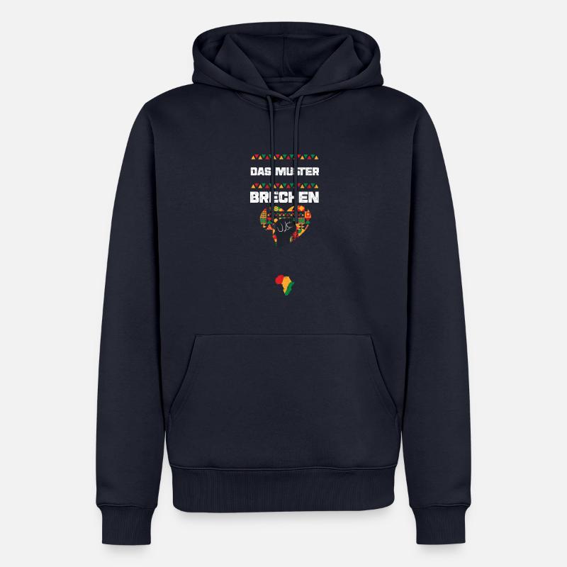 Das Muster brechen - Männer Premium Bio Hoodie - Navy