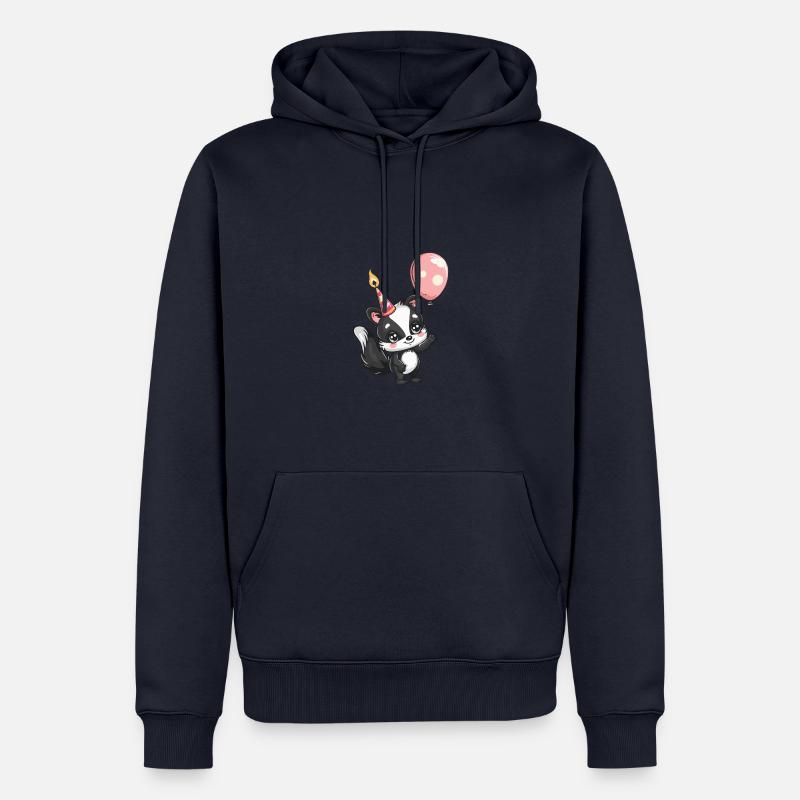 Bande dessinée d’anniversaire Skunk - Sweat à capuche Premium bio Homme - bleu marine