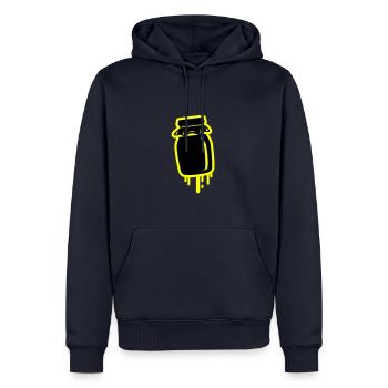 Honig symbol Imker - Männer Premium Bio Hoodie - Navy - Vorne - Nico (187cm)