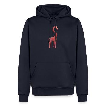 Giringo - Männer Premium Bio Hoodie - Navy - Vorne - Nico (187cm)