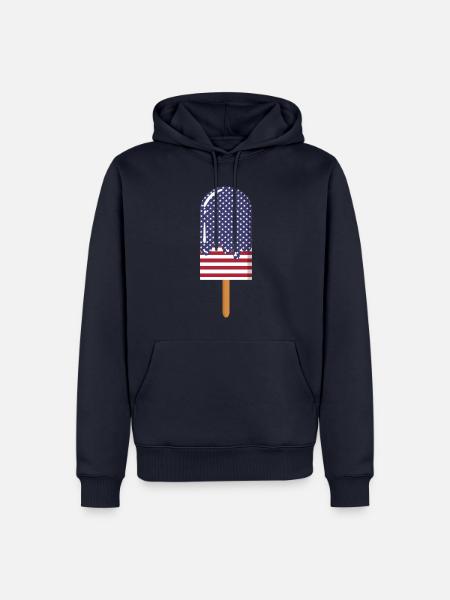 4. Juli USA - Männer Premium Bio Hoodie - Navy