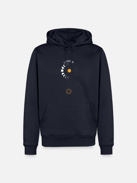Libra AF - Astrology - Männer Premium Bio Hoodie - Navy
