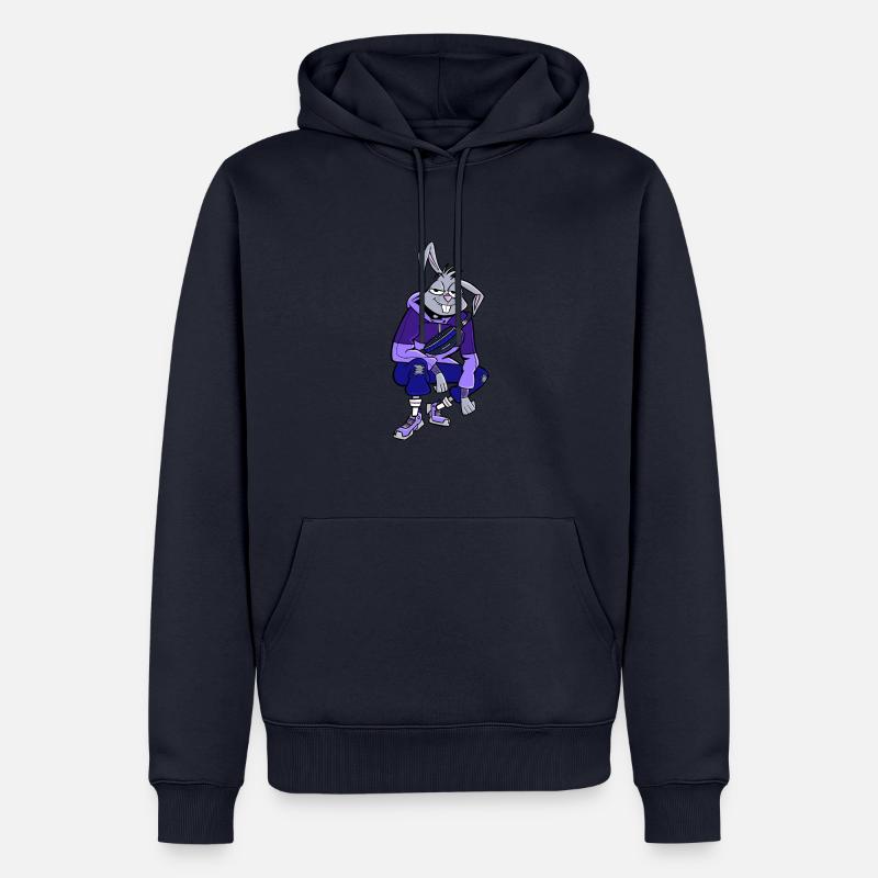 Cool Rabbit - Männer Premium Bio Hoodie - Navy